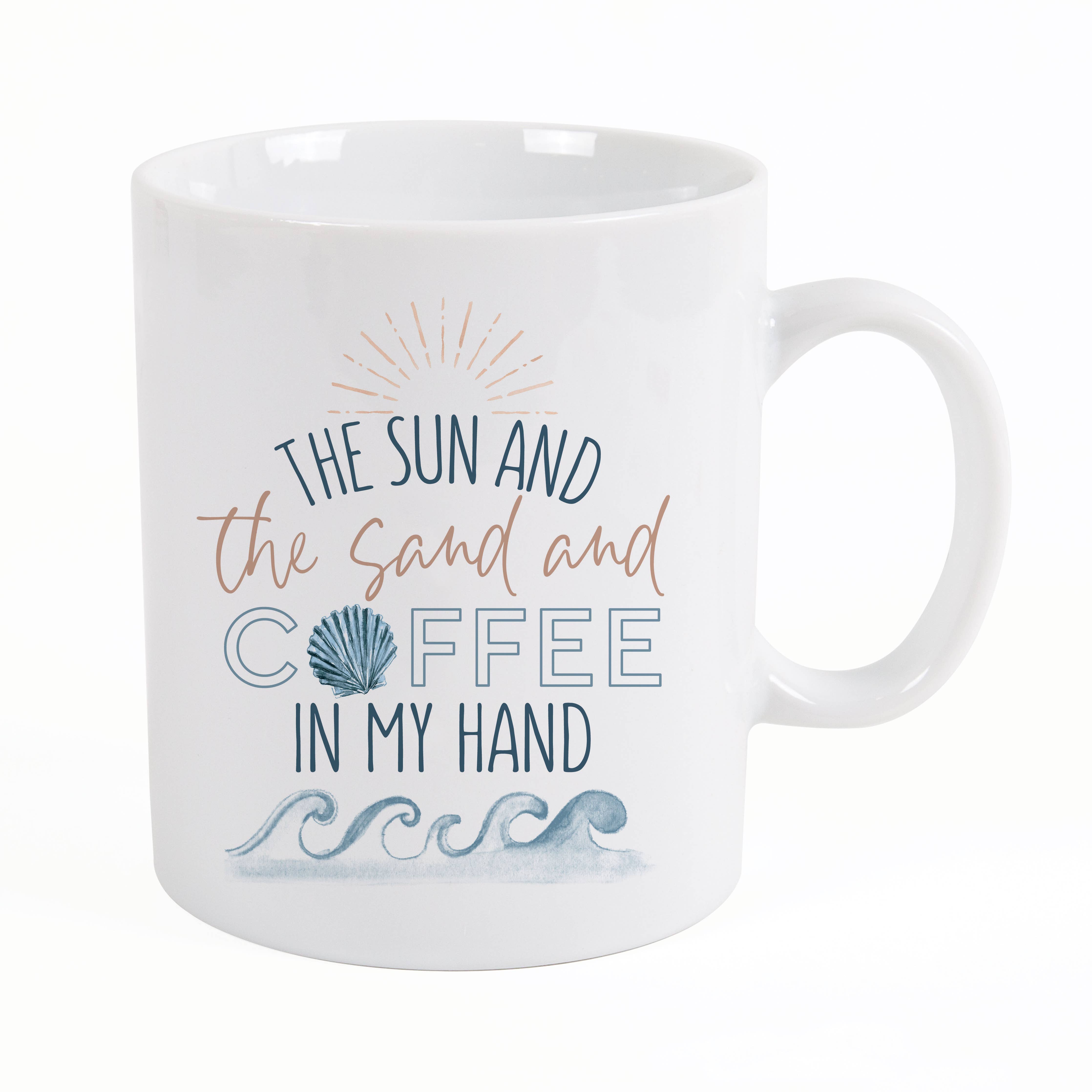 The Sun and the Sand and Coffee in My Hand Mug